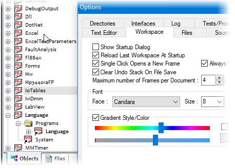 Option to set the IDE/Workspace Font