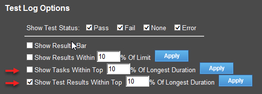 ATEasy 2024 and task test duration filters