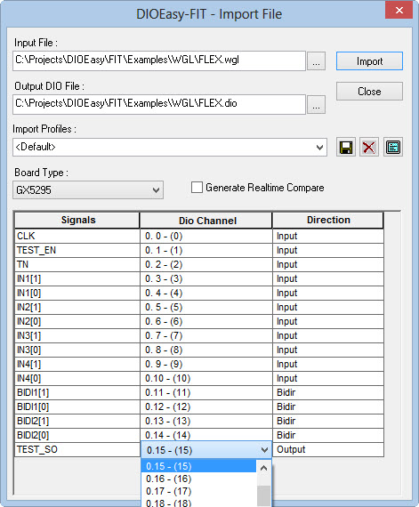 WGL File Import Dialog