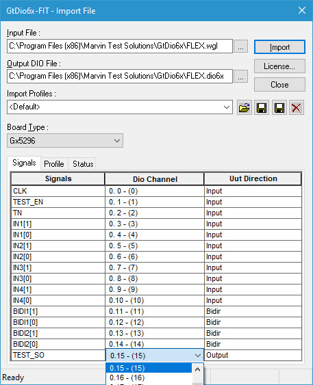 WGL File Import Dialog